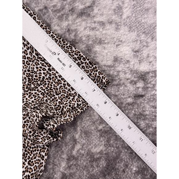 Jenni Kayne Dress Large Womens Leopard Print Short Sleeve T Shirt Style Mini - Picture 5 of 8